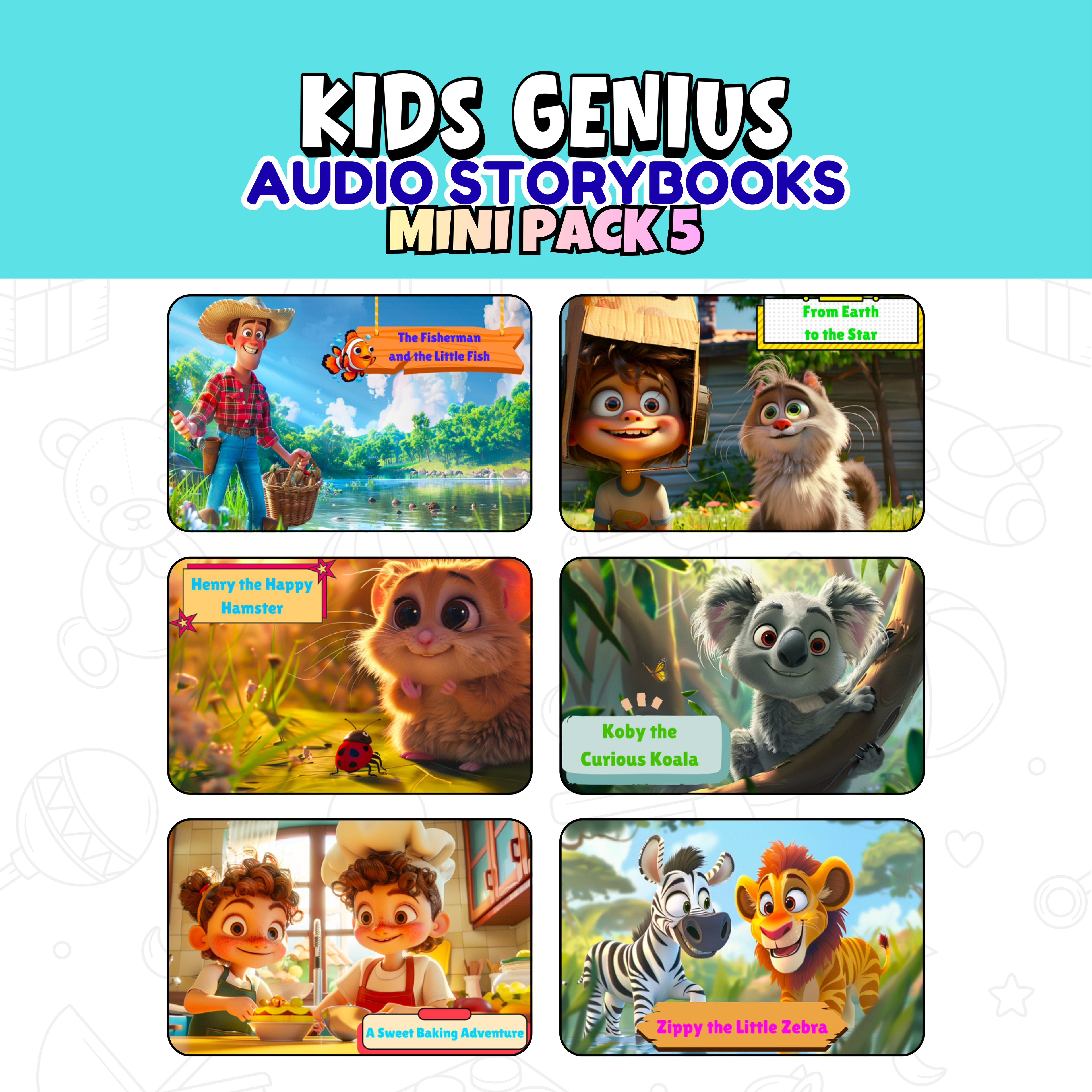 KIDS GENIUS AUDIO STORYBOOKS MINI PACK 5