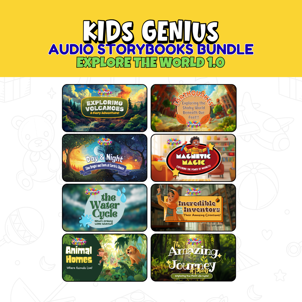 Kids Genius Audio Storybook Master Bundle – Exploring the World 1.0–6.0