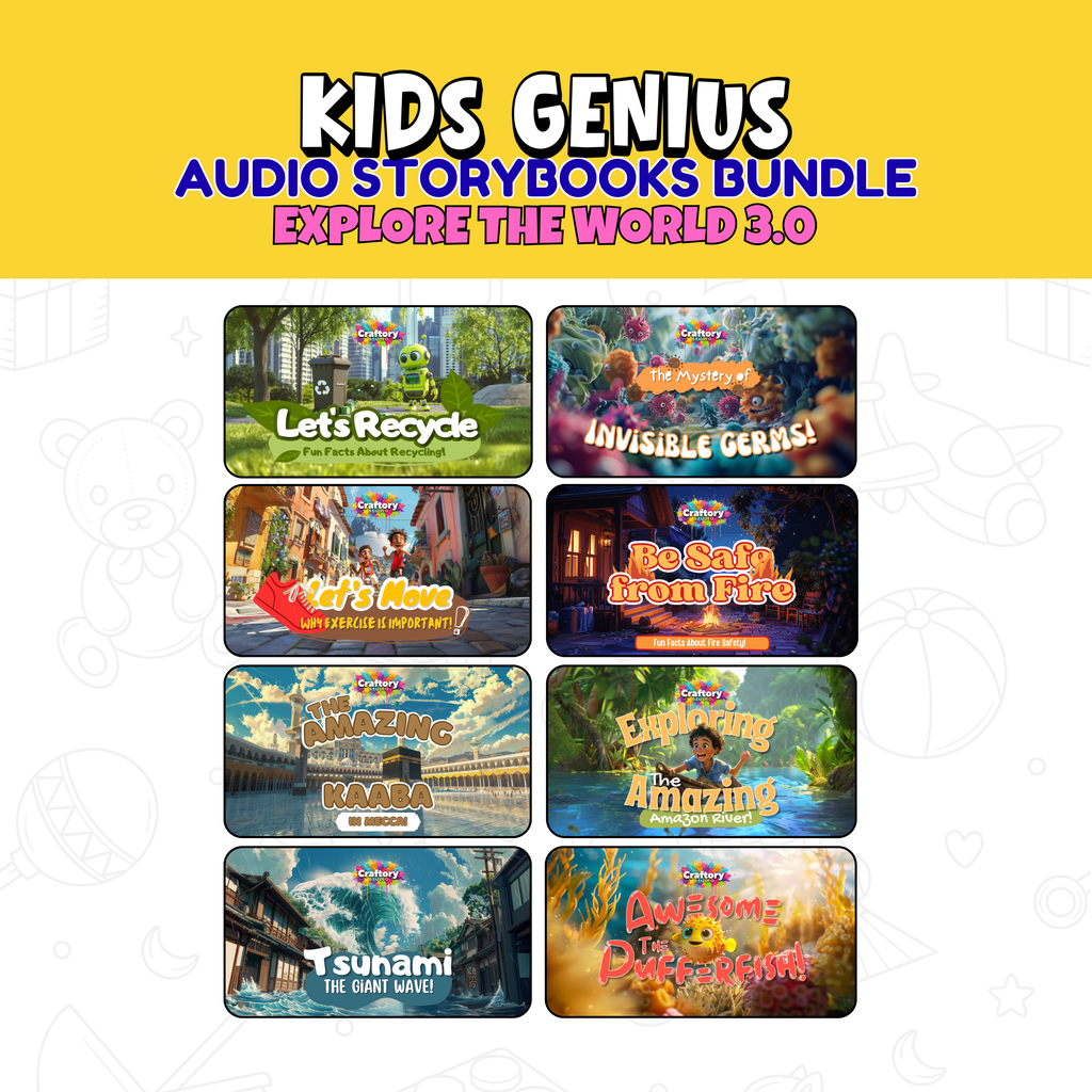 Kids Genius Audio Storybook Master Bundle – Exploring the World 1.0–6.0