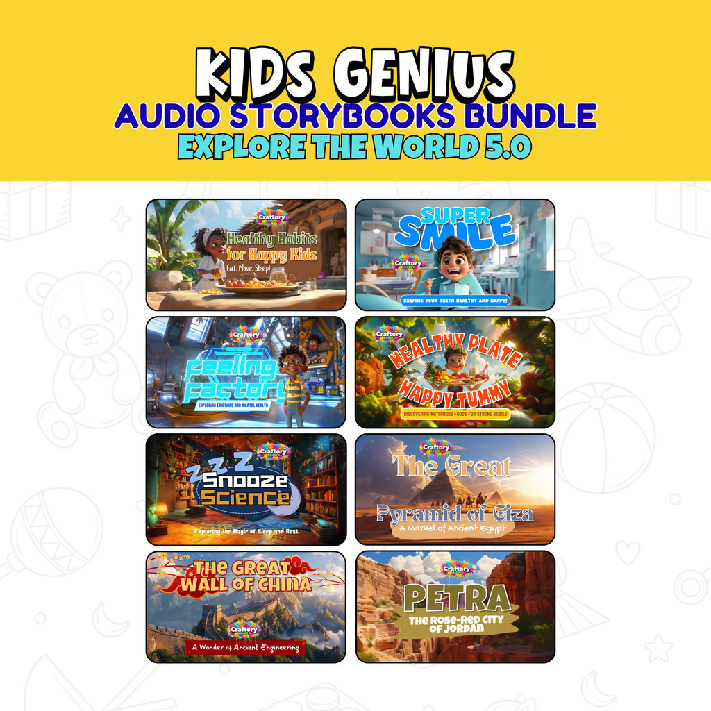 Kids Genius Audio Storybook Master Bundle – Exploring the World 1.0–6.0